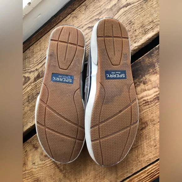 Men’s Sperry Top Sider Boat Shoes Two-Tone Gray Blue 9M - Picture 6 of 7